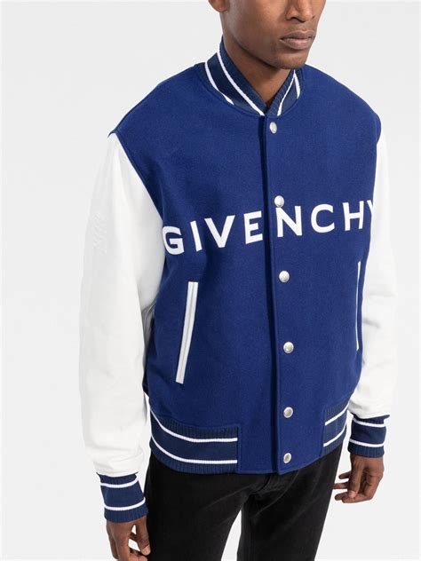 givenchy jacket denim|givenchy varsity jacket.